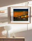 SAN FRANCISCO GOLDEN GATE BRIDGE AT SUNSET POSTER