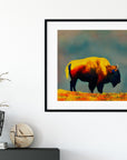 SAN FRANCISCO GOLDEN GATE PARK BISON POSTER