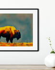 SAN FRANCISCO GOLDEN GATE PARK BISON POSTER