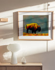 SAN FRANCISCO GOLDEN GATE PARK BISON POSTER