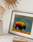 SAN FRANCISCO GOLDEN GATE PARK BISON POSTER