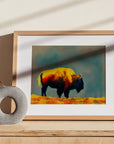 SAN FRANCISCO GOLDEN GATE PARK BISON POSTER