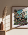 SAN FRANCISCO GOLDEN GATE PARK WINDMILL POSTER