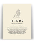 HENRY -  Name Art Print