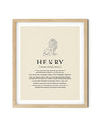 HENRY -  Name Art Print