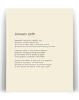 366 Daily Mindfulness Nature Poem Minimalist Print - January 30th
