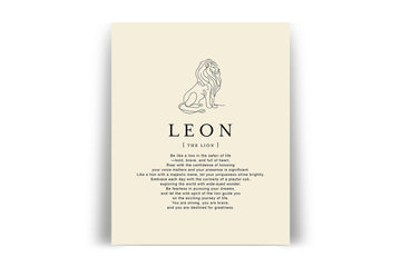 LEON -  Name Art Print