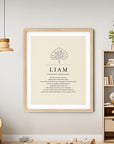 LIAM - Name Art Print