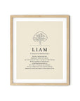 LIAM - Name Art Print