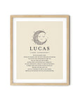 LUCAS - Name Art Print