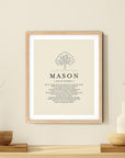 MASON - Name Art Print