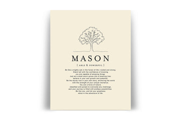 MASON -  Name Art Print