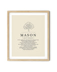 MASON - Name Art Print