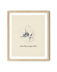 'Embrace The Pace of Your Bloom' ORCHID Positive Affirmation Art Print - Short Affirmation