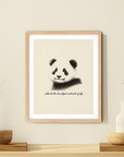 'Celebrate The Beautiful Contrasts of Life' PANDA Positive Affirmation Art Print - Short Affirmation
