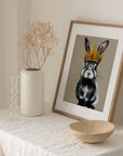 CROWN RABBIT BUNNY POSTER