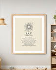 RAY -  Name Art Print