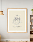 'Embrace The Simple Joy of Giving' SANTA CLAUSE Positive Affirmation Art Print - Short Affirmation