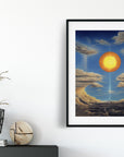 SUN HEAVEN HELL SURREALISM POSTER