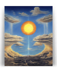 SUN HEAVEN HELL SURREALISM POSTER