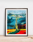 ABSTRACT TORNADO BRIDGE POSTER