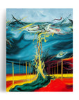 ABSTRACT TORNADO BRIDGE POSTER