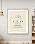 WILLIAM -  Name Art Print