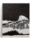 YOSEMITE HALF DOME SNOW POSTER