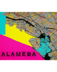 ALAMEDA CALIFORNIA MAP POSTER