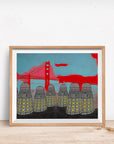 DALEK SAN FRANCISCO GOLDEN GATE BRIDGE POSTER