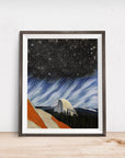 YOSEMITE HALF DOME NIGHT POSTER