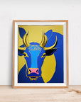 THE BLUE BULL Feng Shui POSTER