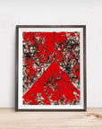 RED TRIANGLE Fire Element Feng Shui POSTER