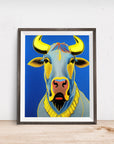 THE BLUE BULL Feng Shui POSTER