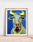 THE BLUE BULL Feng Shui POSTER