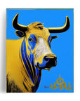 THE BLUE BULL Feng Shui POSTER