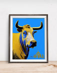 THE BLUE BULL Feng Shui POSTER