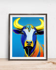 THE BLUE BULL Feng Shui POSTER