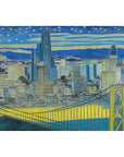 SAN FRANCISCO in the style of Vincent Van Gogh POSTER