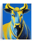THE BLUE BULL Feng Shui POSTER