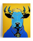 THE BLUE BULL Feng Shui POSTER