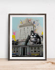 OAKLAND CITY HALL GORILLA POSTER