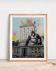 OAKLAND CITY HALL GORILLA POSTER