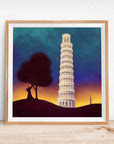 ITALY LEANING TOWER OF PISA POSTER