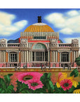 MEXICO CITY PALACIODE BELLAS ARTES in the style of Frida Kahlo POSTER