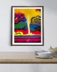 IN AWE ABSTRACT TORNADO POSTER