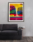 IN AWE ABSTRACT TORNADO POSTER