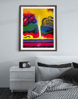 IN AWE ABSTRACT TORNADO POSTER