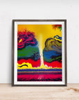 IN AWE ABSTRACT TORNADO POSTER