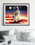 ASTRONAUT MARS POSTER